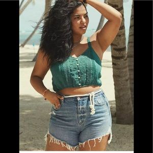 American Eagle highest rise mom short size 12